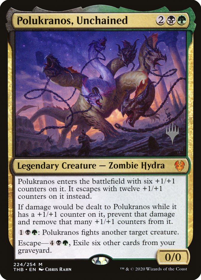 Polukranos, Unchained (Promo Pack) [Theros Beyond Death Promos] | Card Citadel