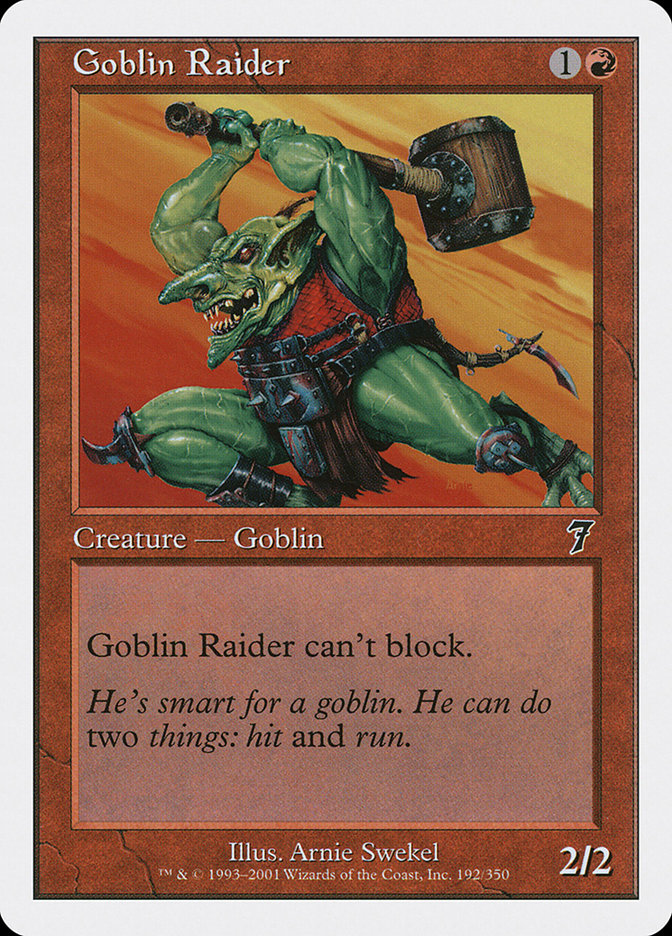 Goblin Raider [Seventh Edition] | Card Citadel