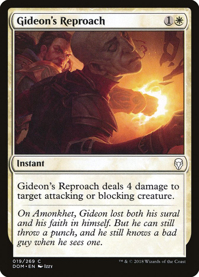 Gideon's Reproach [Dominaria] | Card Citadel