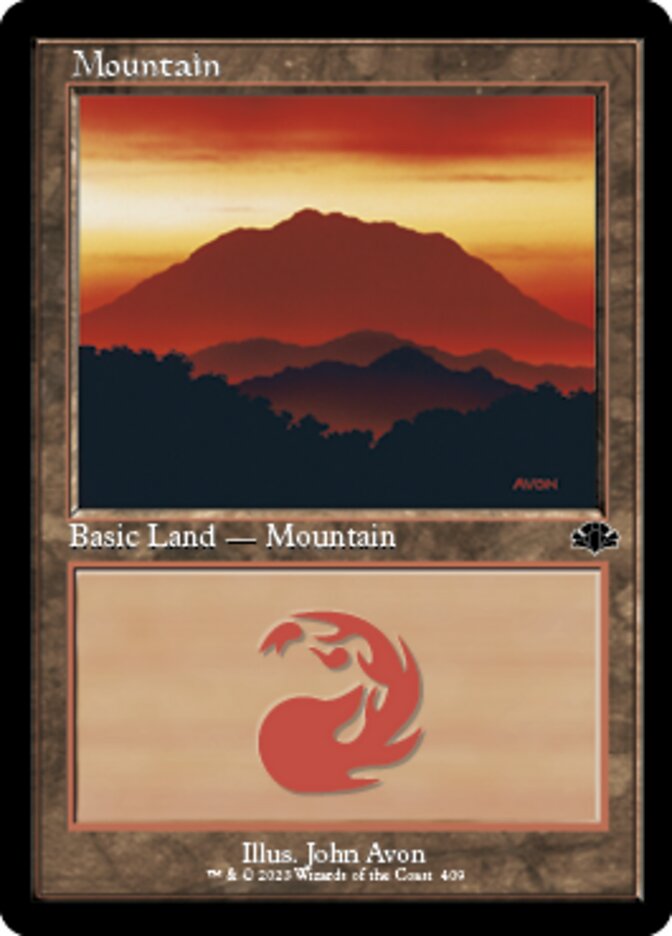 Mountain (409) (Retro) [Dominaria Remastered] | Card Citadel