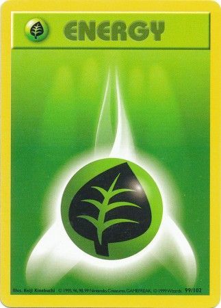 Grass Energy (99/102) [Base Set Shadowless Unlimited] | Card Citadel