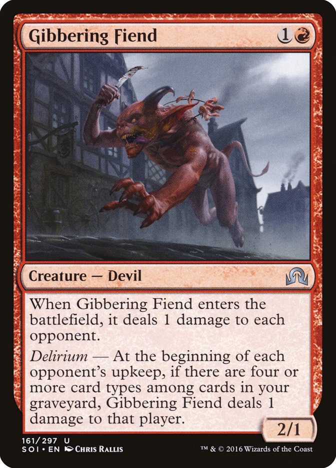 Gibbering Fiend [Shadows over Innistrad] | Card Citadel