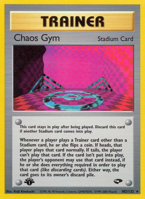 Chaos Gym (102/132) [Gym Challenge 1st Edition] | Card Citadel