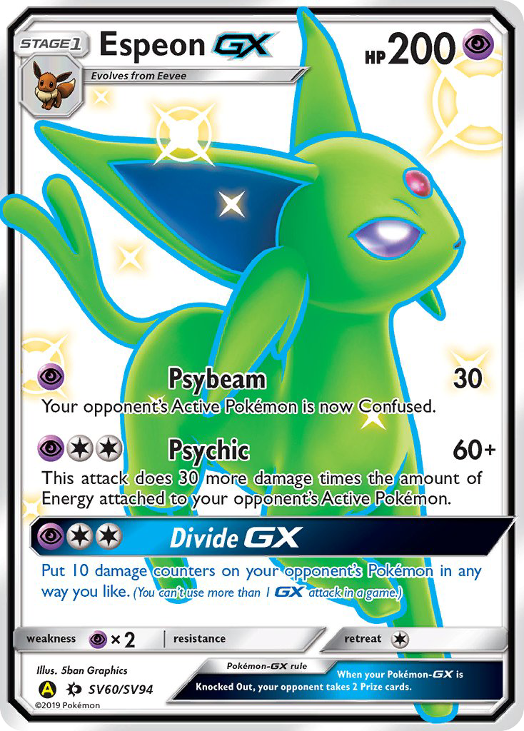 Espeon GX (SV60/SV94) [Sun & Moon: Hidden Fates - Shiny Vault] | Card Citadel