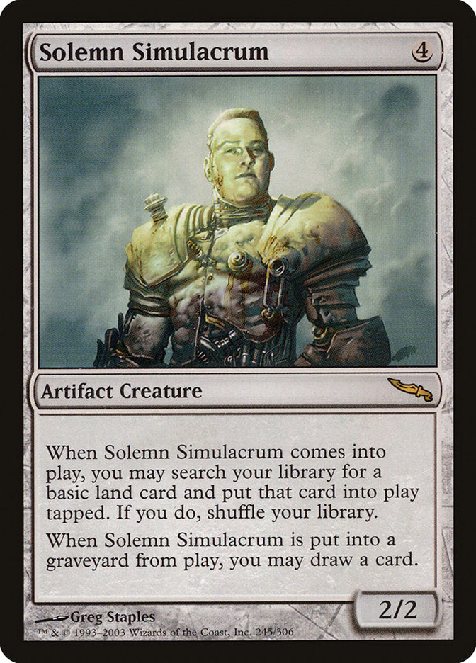 Solemn Simulacrum [Mirrodin] | Card Citadel