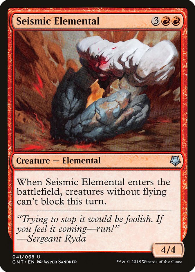 Seismic Elemental [Game Night] | Card Citadel