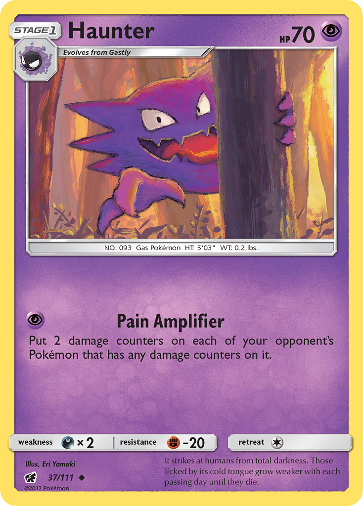 Haunter (37/111) [Sun & Moon: Crimson Invasion] | Card Citadel