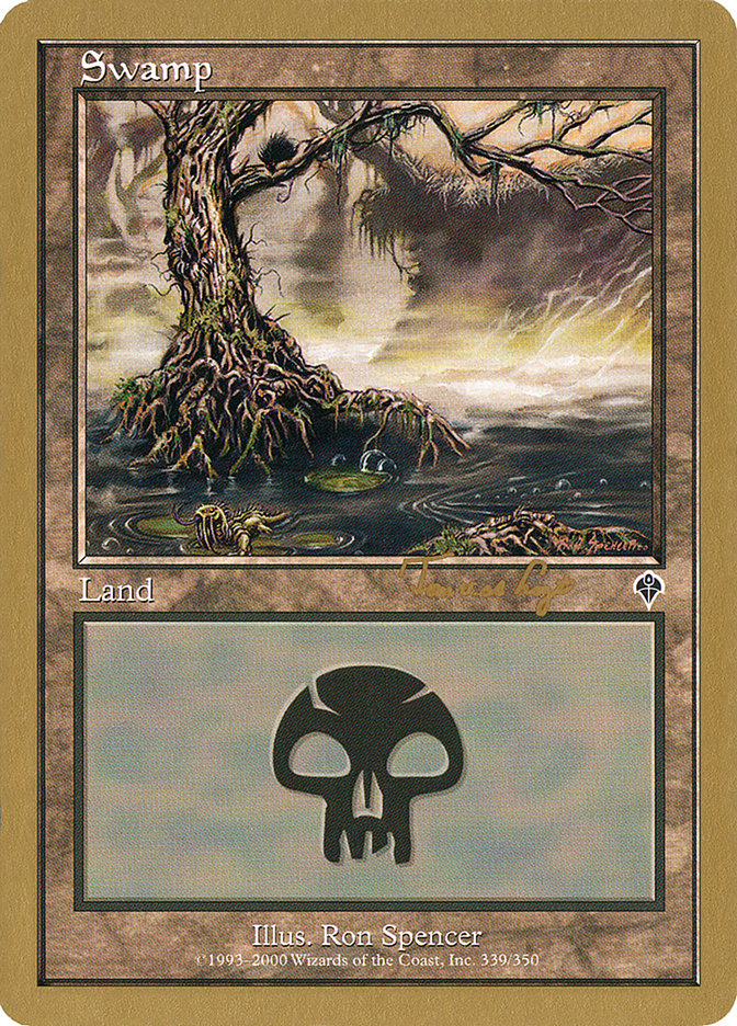 Swamp (tvdl339) (Tom van de Logt) [World Championship Decks 2001] | Card Citadel