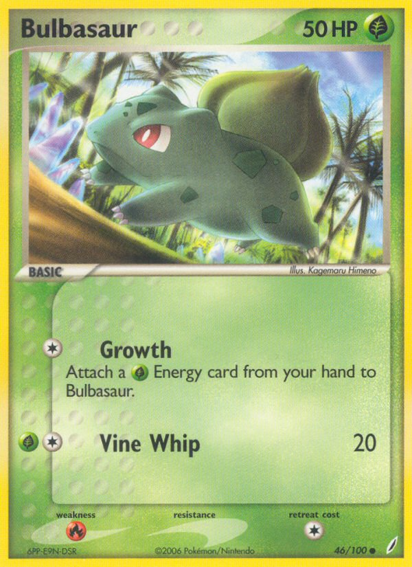 Bulbasaur (46/100) [EX: Crystal Guardians] | Card Citadel