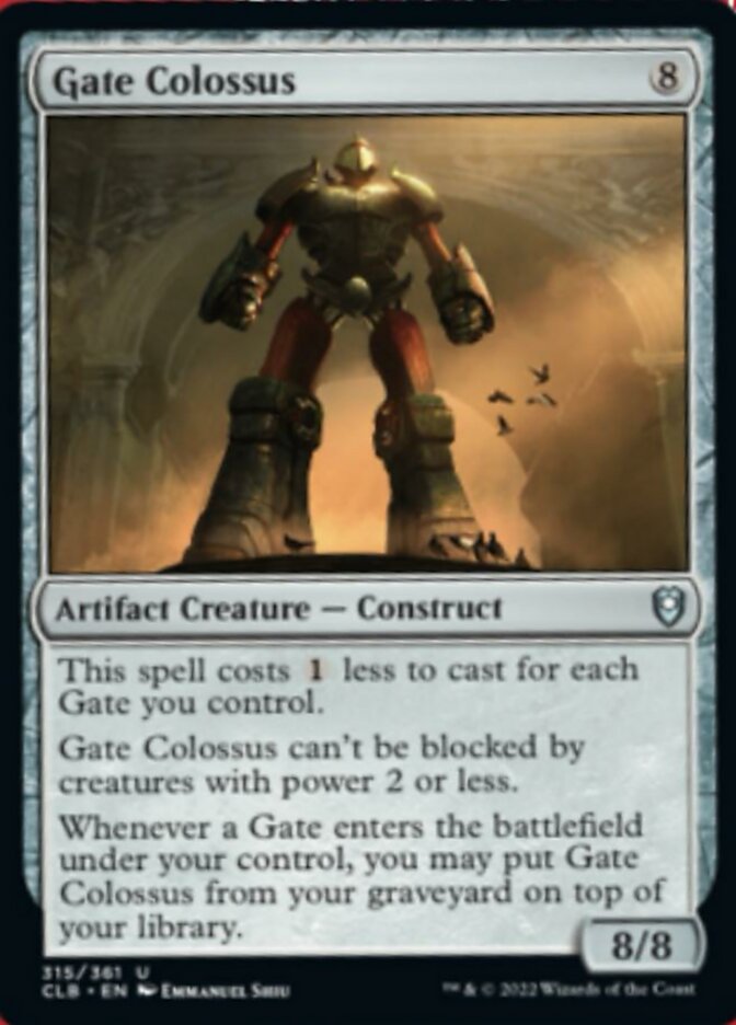 Gate Colossus [Commander Legends: Battle for Baldur's Gate] | Card Citadel