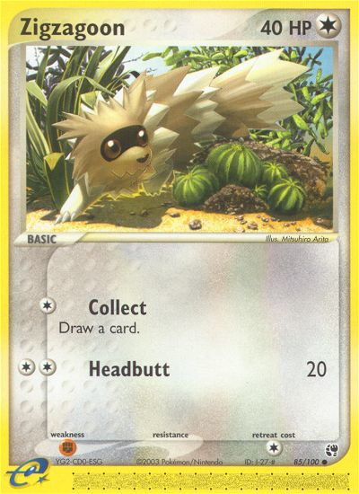 Zigzagoon (85/100) [EX: Sandstorm] | Card Citadel