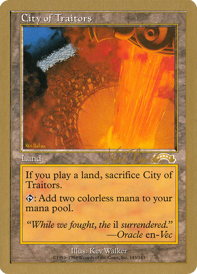 City of Traitors (Kai Budde) [World Championship Decks 1999] | Card Citadel