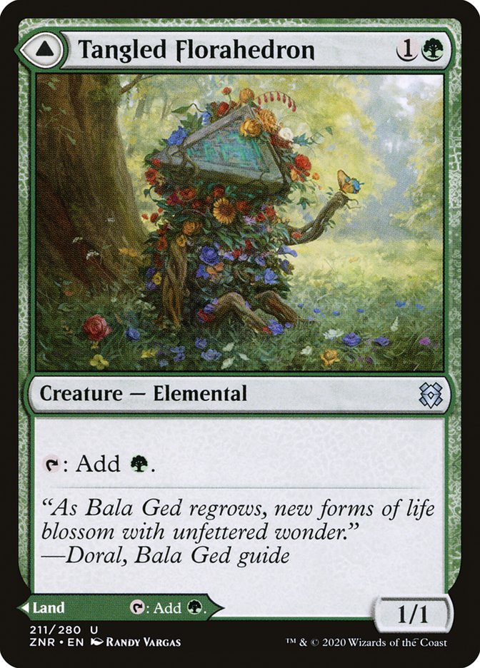 Tangled Florahedron // Tangled Vale [Zendikar Rising] | Card Citadel