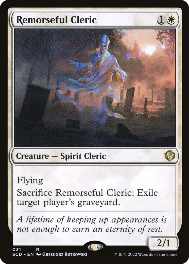 Remorseful Cleric [Starter Commander Decks] | Card Citadel