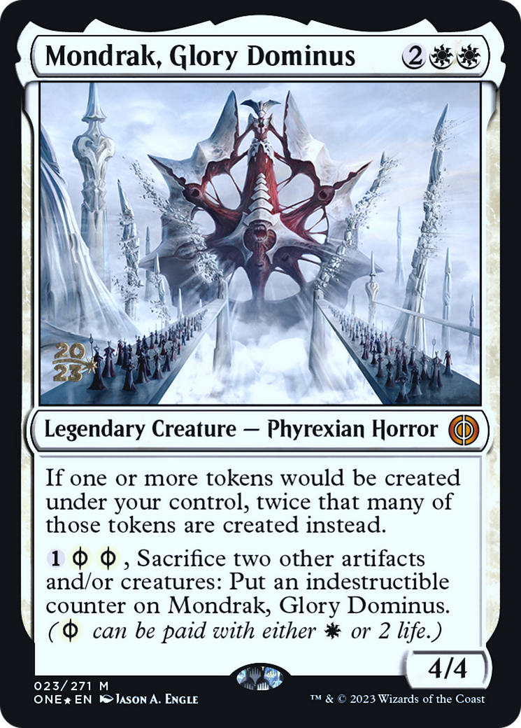 Mondrak, Glory Dominus [Phyrexia: All Will Be One Prerelease Promos] | Card Citadel