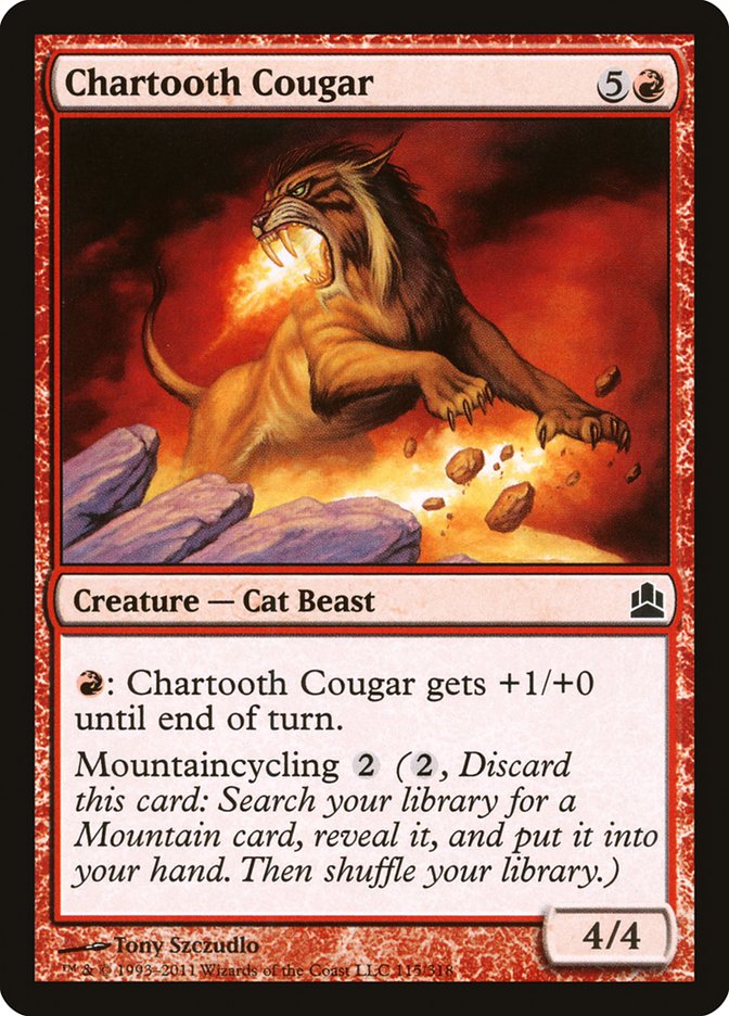 Chartooth Cougar [Commander 2011] | Card Citadel