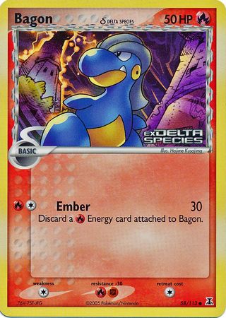 Bagon (58/113) (Delta Species) (Stamped) [EX: Delta Species] | Card Citadel