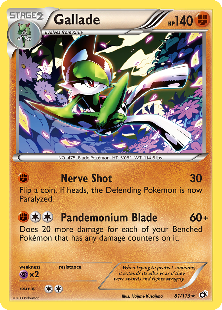 Gallade (81/113) [Black & White: Legendary Treasures] | Card Citadel