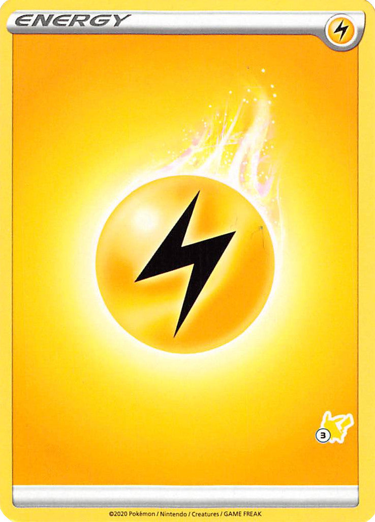 Lightning Energy (Pikachu Stamp #3) [Battle Academy 2022] | Card Citadel