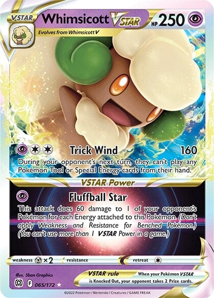 Whimsicott VSTAR (065/172) [Sword & Shield: Brilliant Stars] | Card Citadel