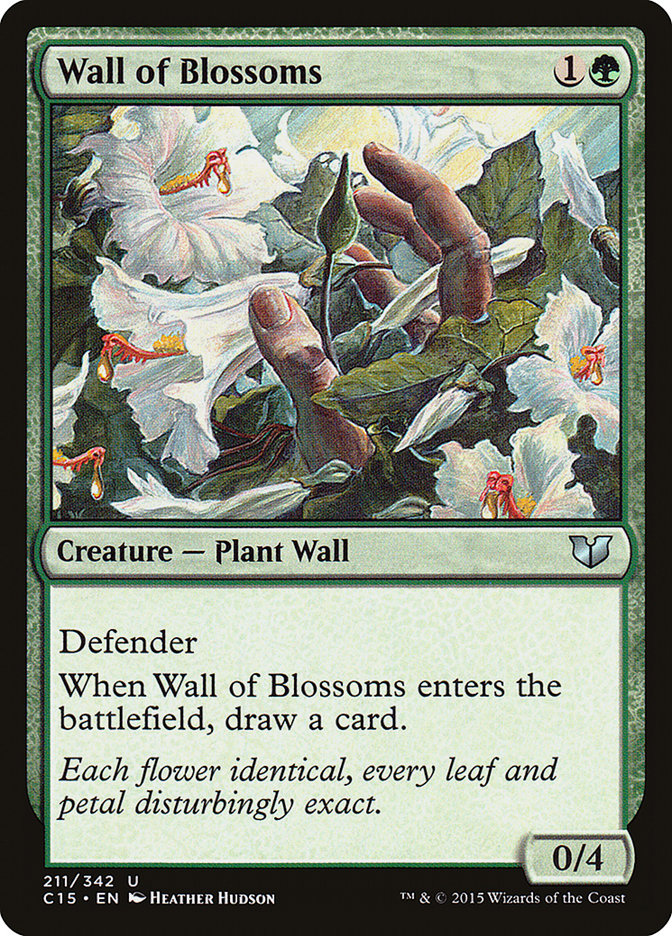 Wall of Blossoms [Commander 2015] | Card Citadel