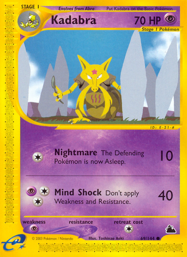 Kadabra (69/144) [Skyridge] | Card Citadel