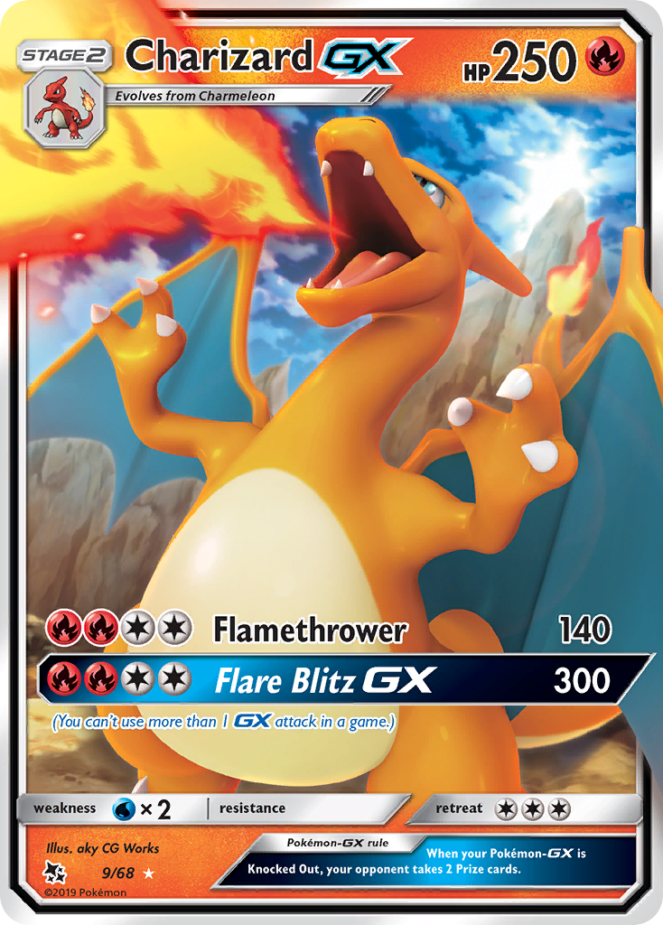 Charizard GX (9/68) [Sun & Moon: Hidden Fates] | Card Citadel