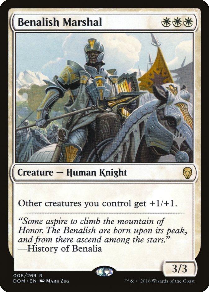 Benalish Marshal [Dominaria Promos] | Card Citadel