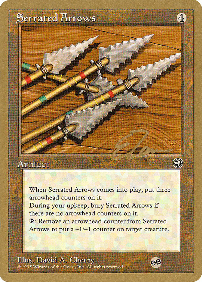 Serrated Arrows (Eric Tam) (SB) [Pro Tour Collector Set] | Card Citadel