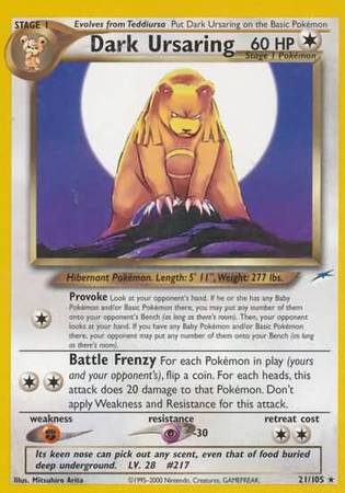 Dark Ursaring (21/105) [Neo Destiny Unlimited] | Card Citadel