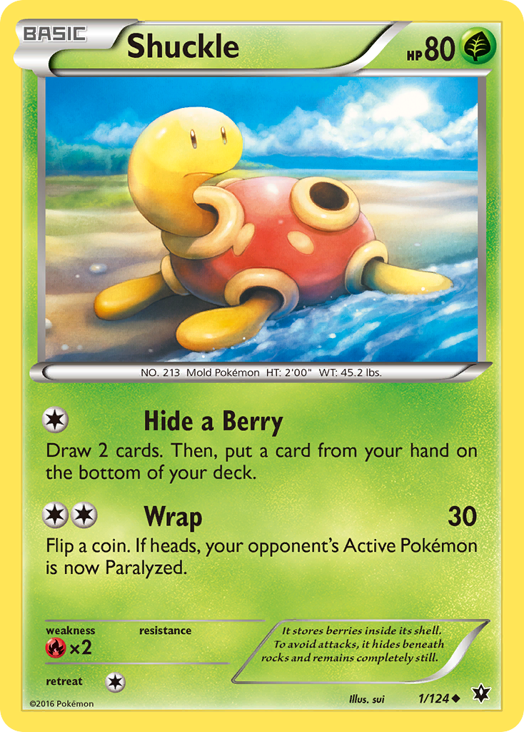 Shuckle (1/124) [XY: Fates Collide] | Card Citadel