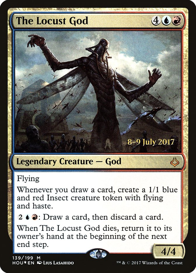 The Locust God [Hour of Devastation Promos] | Card Citadel