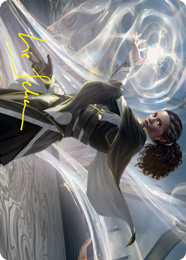 Clever Lumimancer Art Card (Gold-Stamped Signature) [Strixhaven: School of Mages Art Series] | Card Citadel