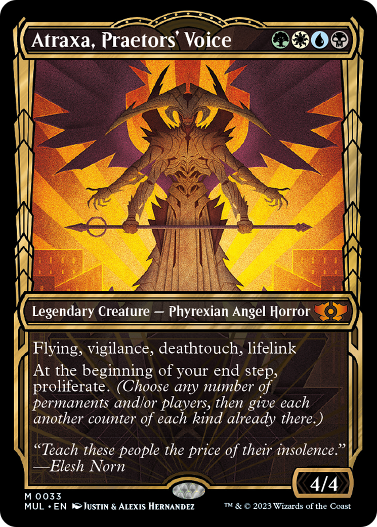 Atraxa, Praetors' Voice (Halo Foil) [Multiverse Legends] | Card Citadel