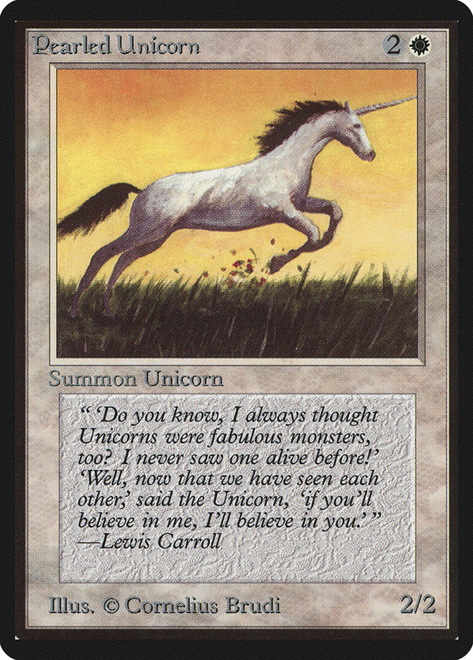 Pearled Unicorn [Limited Edition Beta] | Card Citadel