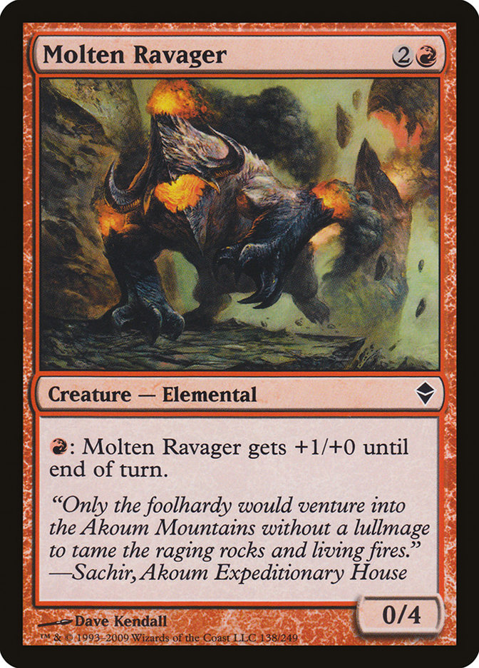 Molten Ravager [Zendikar] | Card Citadel