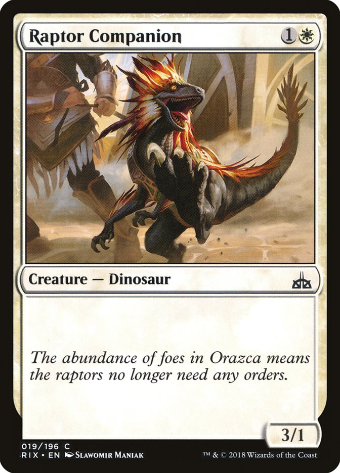 Raptor Companion [Rivals of Ixalan] | Card Citadel