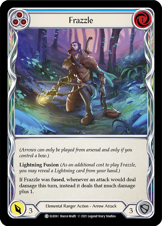 Frazzle (Blue) [ELE061] (Tales of Aria)  1st Edition Normal | Card Citadel