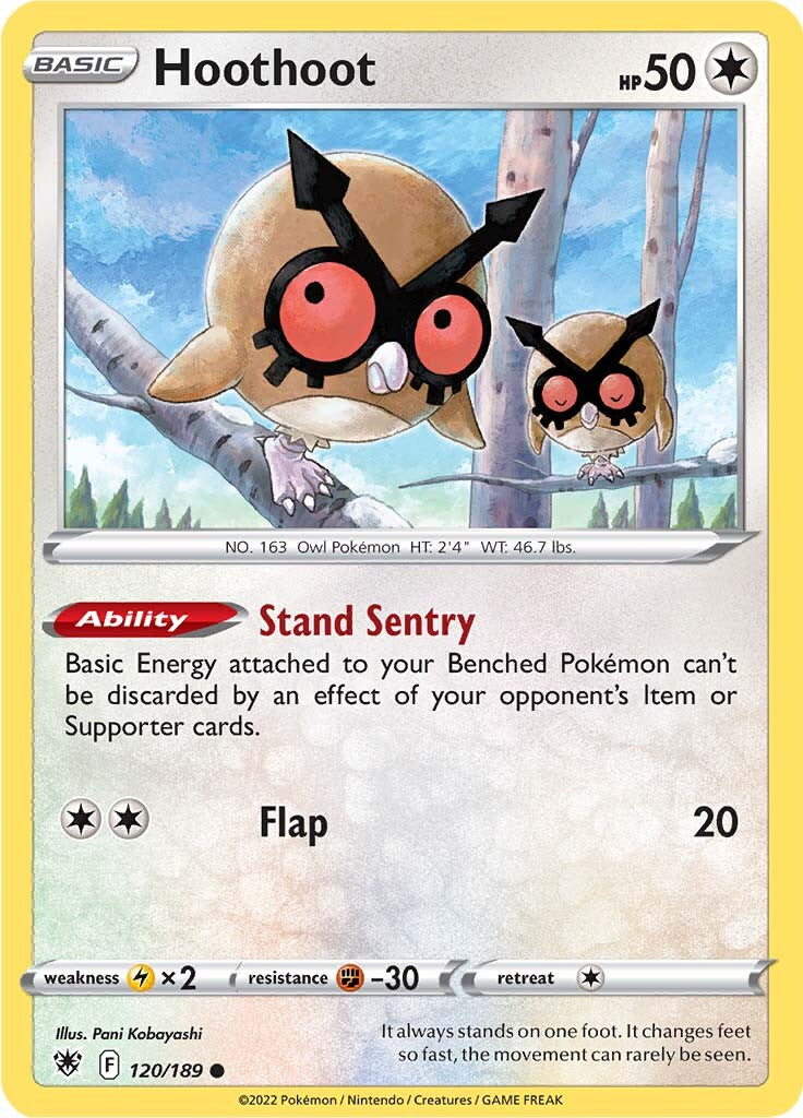 Hoothoot (120/189) [Sword & Shield: Astral Radiance] | Card Citadel