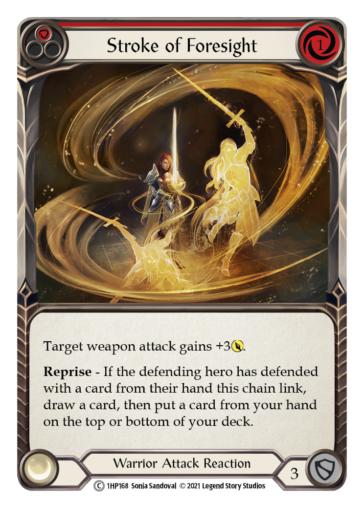 Stroke of Foresight (Red) [1HP168] | Card Citadel