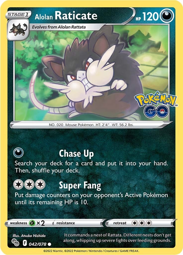 Alolan Raticate (042/078) [Pokémon GO] | Card Citadel