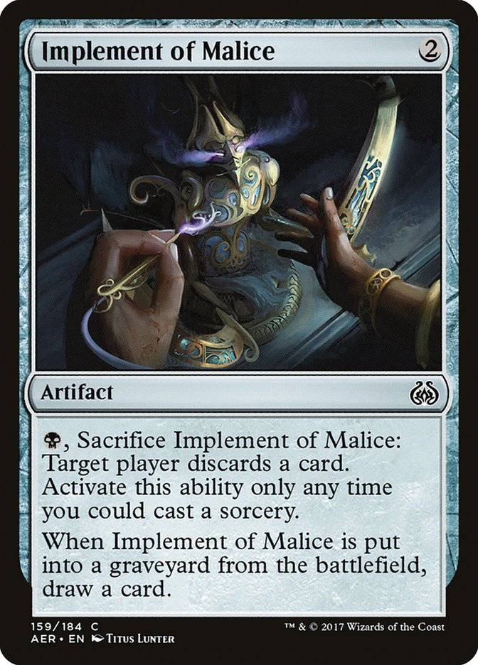 Implement of Malice [Aether Revolt] | Card Citadel