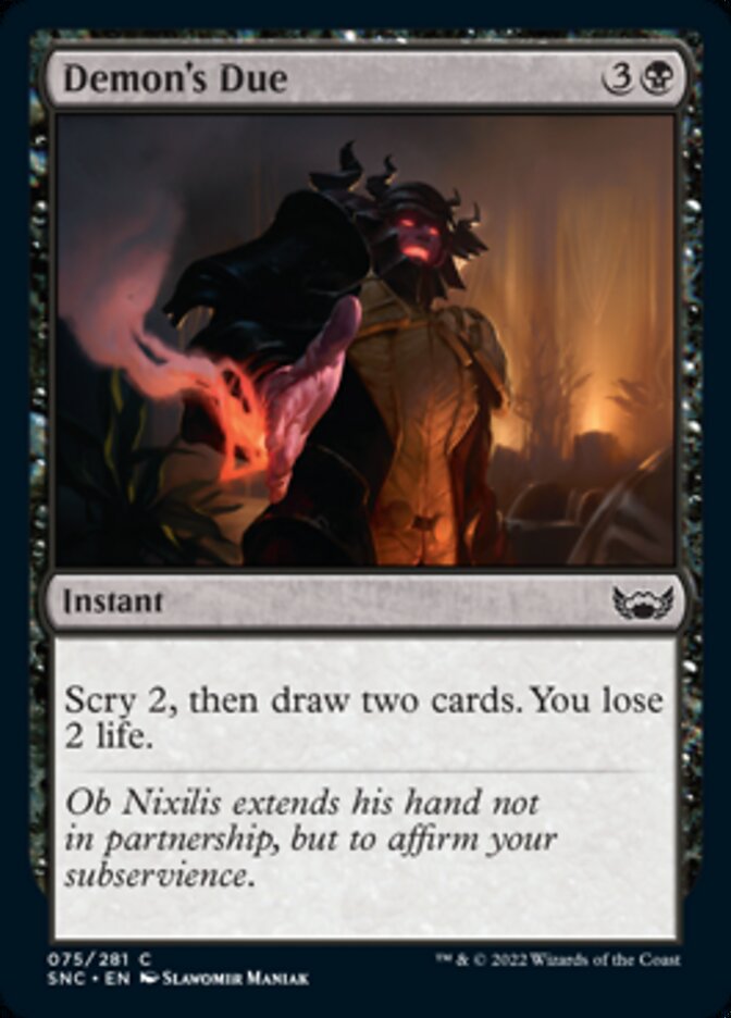 Demon's Due [Streets of New Capenna] | Card Citadel