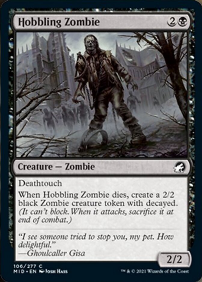 Hobbling Zombie [Innistrad: Midnight Hunt] | Card Citadel