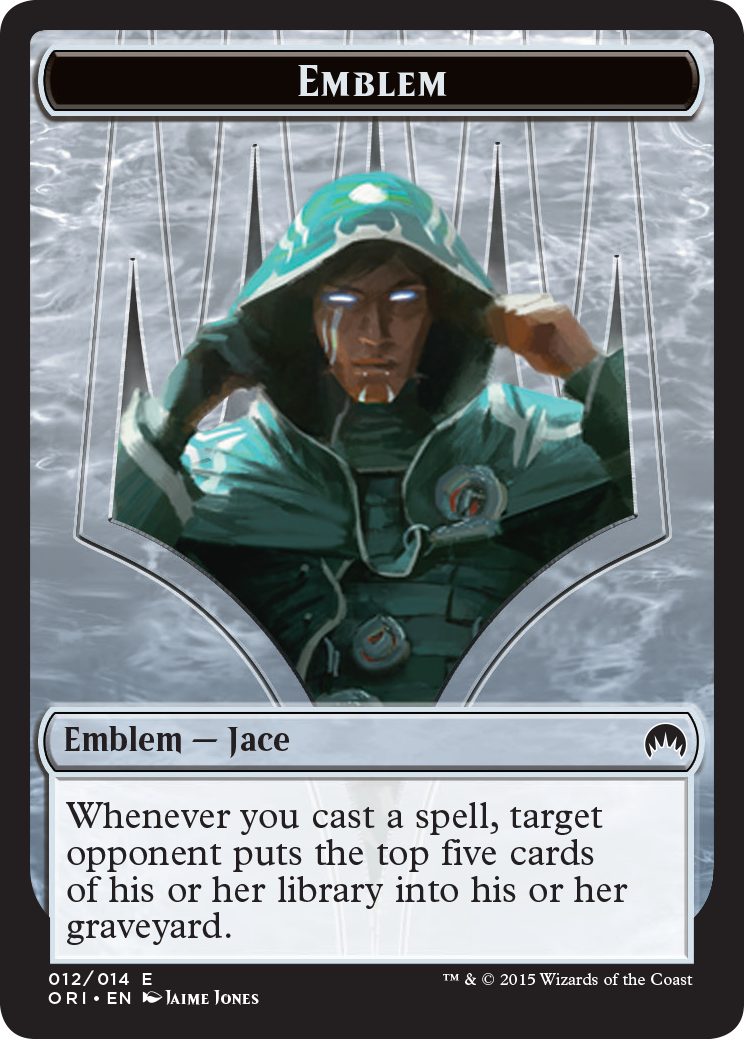 Pest // Jace, Telepath Unbound Emblem Double-Sided Token [Secret Lair: From Cute to Brute Tokens] | Card Citadel