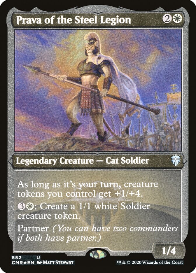 Prava of the Steel Legion (Foil Etched) [Commander Legends] | Card Citadel