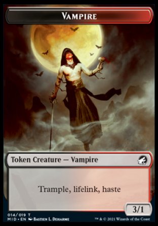 Vampire Token [Innistrad: Midnight Hunt Tokens] | Card Citadel