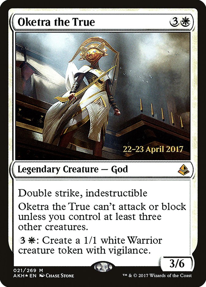 Oketra the True (Prerelease Promo) [Amonkhet Prerelease Promos] | Card Citadel