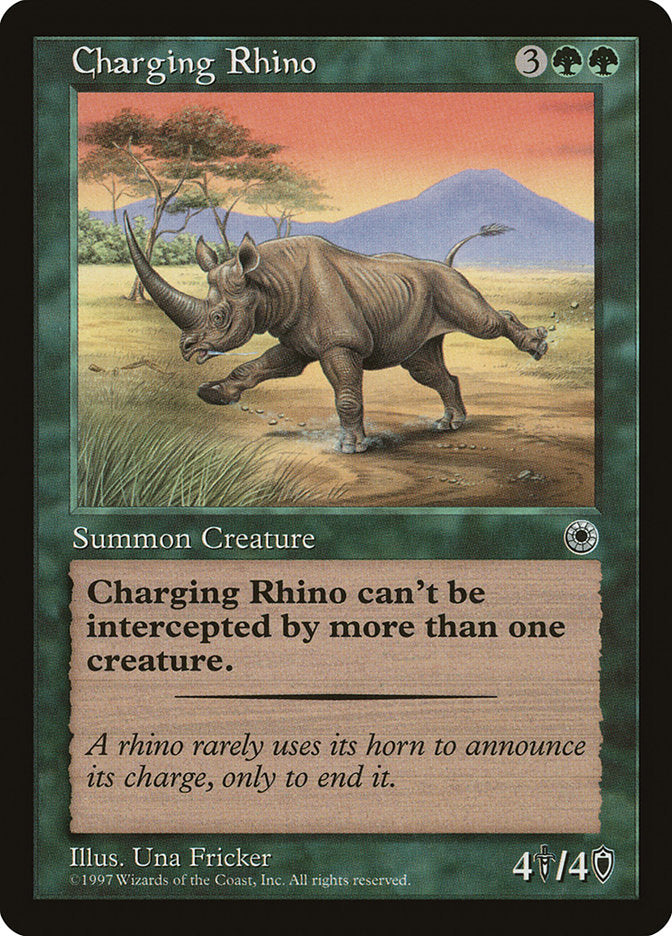 Charging Rhino [Portal] | Card Citadel
