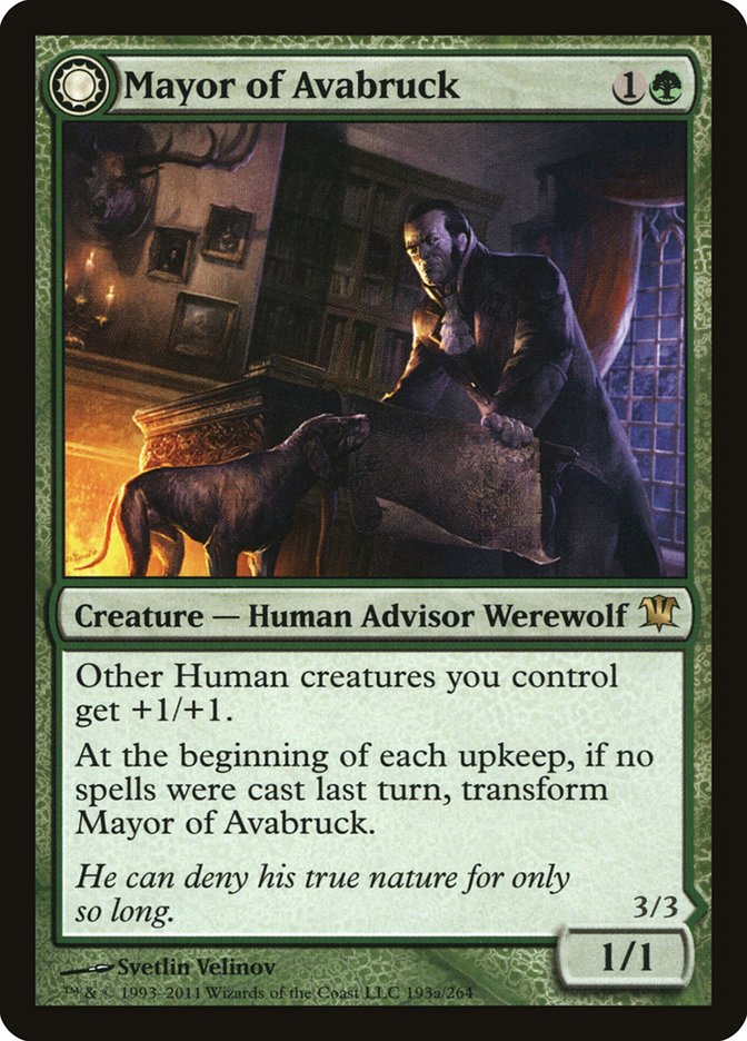 Mayor of Avabruck // Howlpack Alpha [Innistrad] | Card Citadel